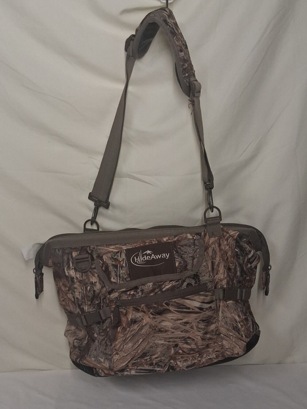 Vintage Camo Hideaway Lock-N-Load Mossy Oak Duck Blind Outdoor Hunting Gear Bag